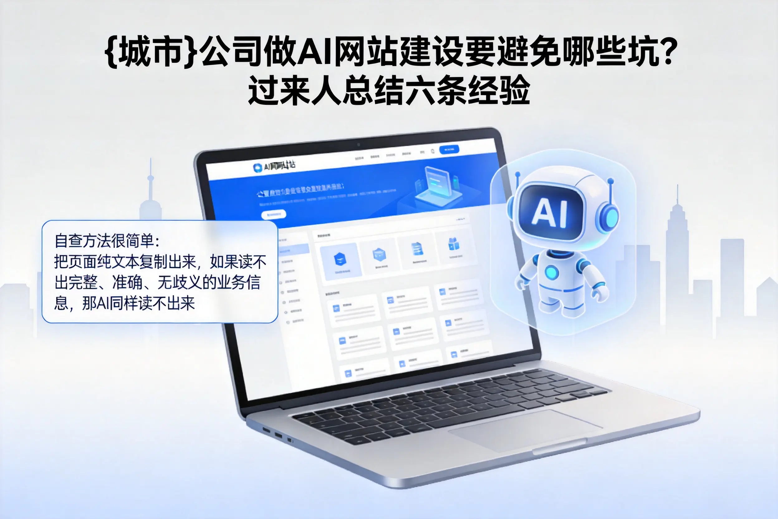 日喀则公司做AI网站建设要避免哪些坑?过来人总结六条经验