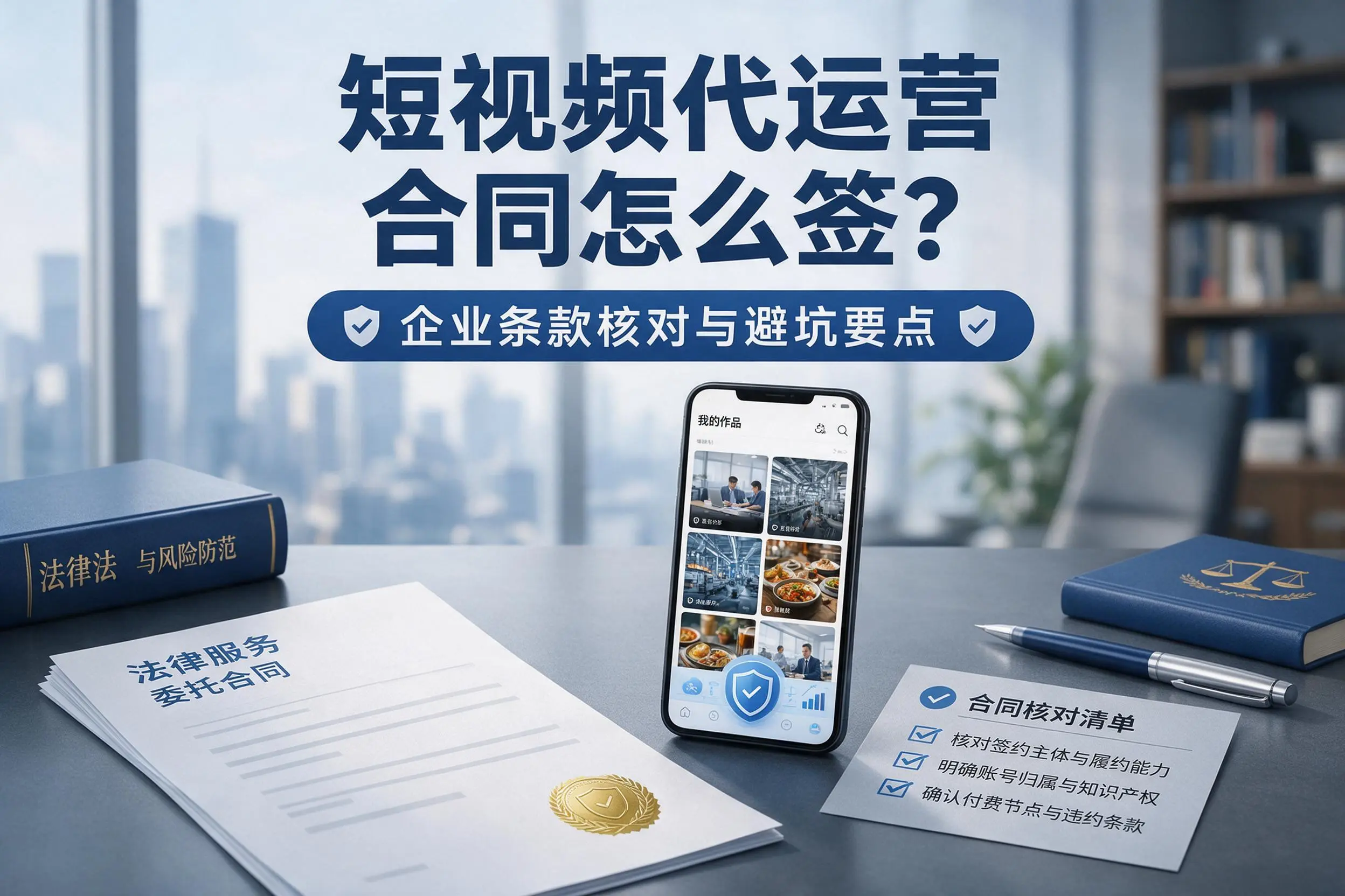 短视频代运营合同怎么签?日喀则企业条款核对与避坑要点