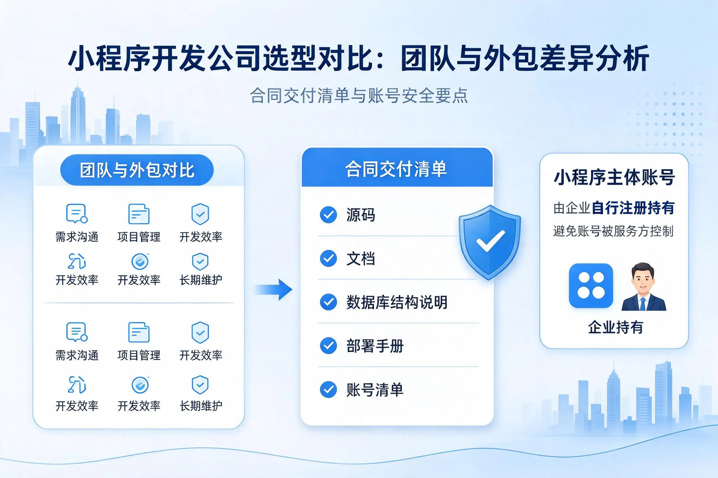 日喀则小程序开发公司选型对比:团队与外包差异分析