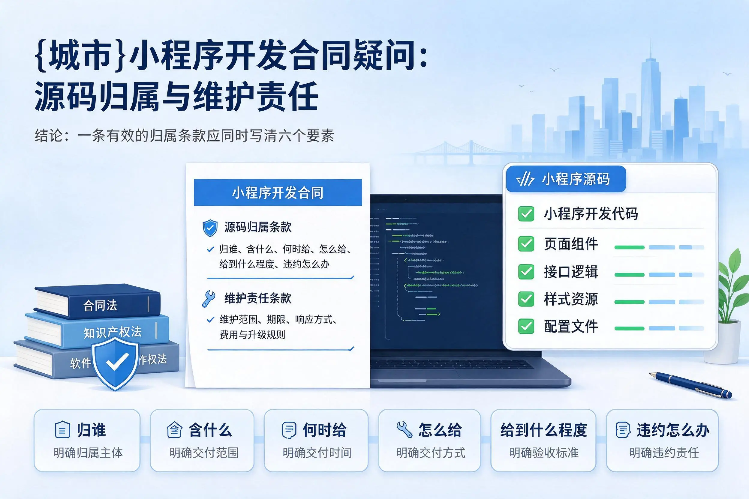 日喀则小程序开发合同疑问：源码归属与维护责任