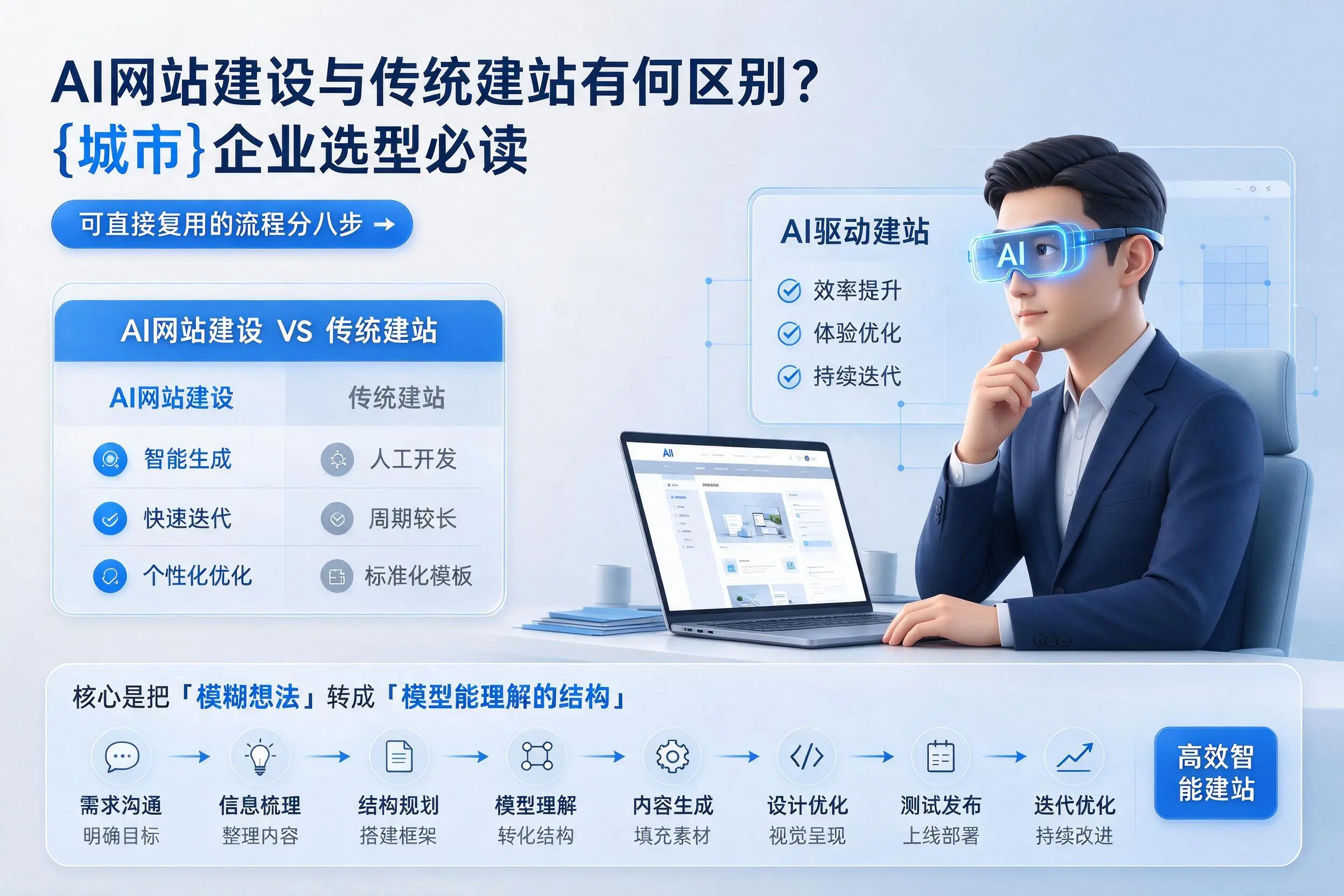 AI网站建设与传统建站有何区别？日喀则企业选型必读