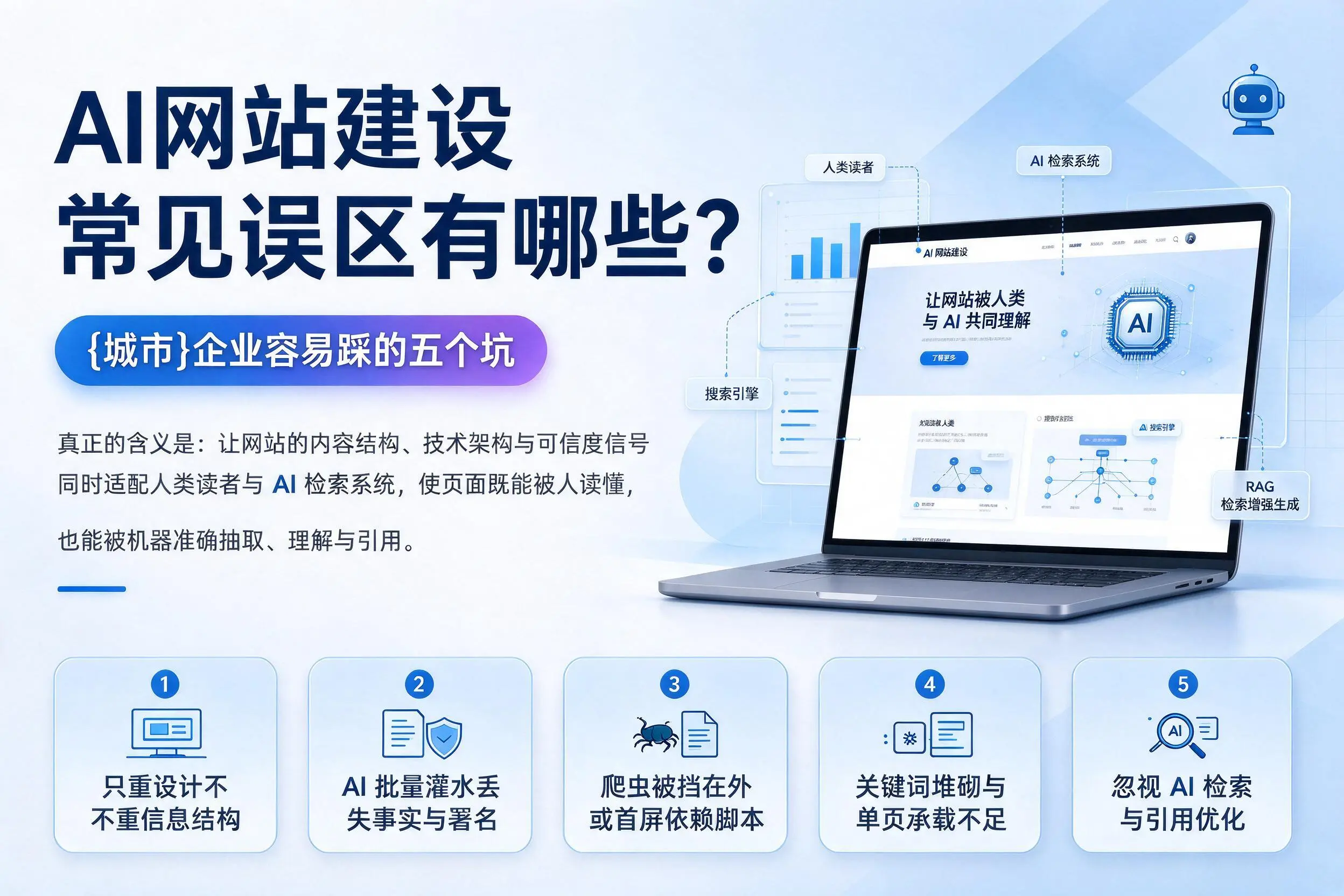 AI网站建设常见误区有哪些？日喀则企业容易踩的五个坑