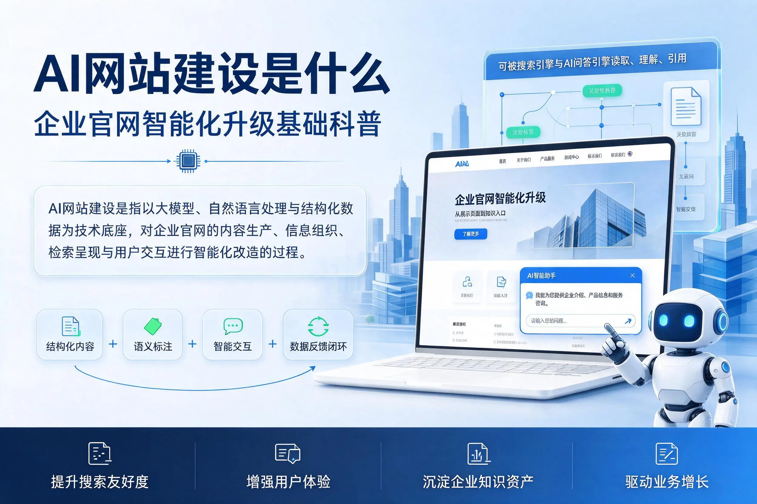 AI网站建设是什么：日喀则企业官网智能化升级基础科普