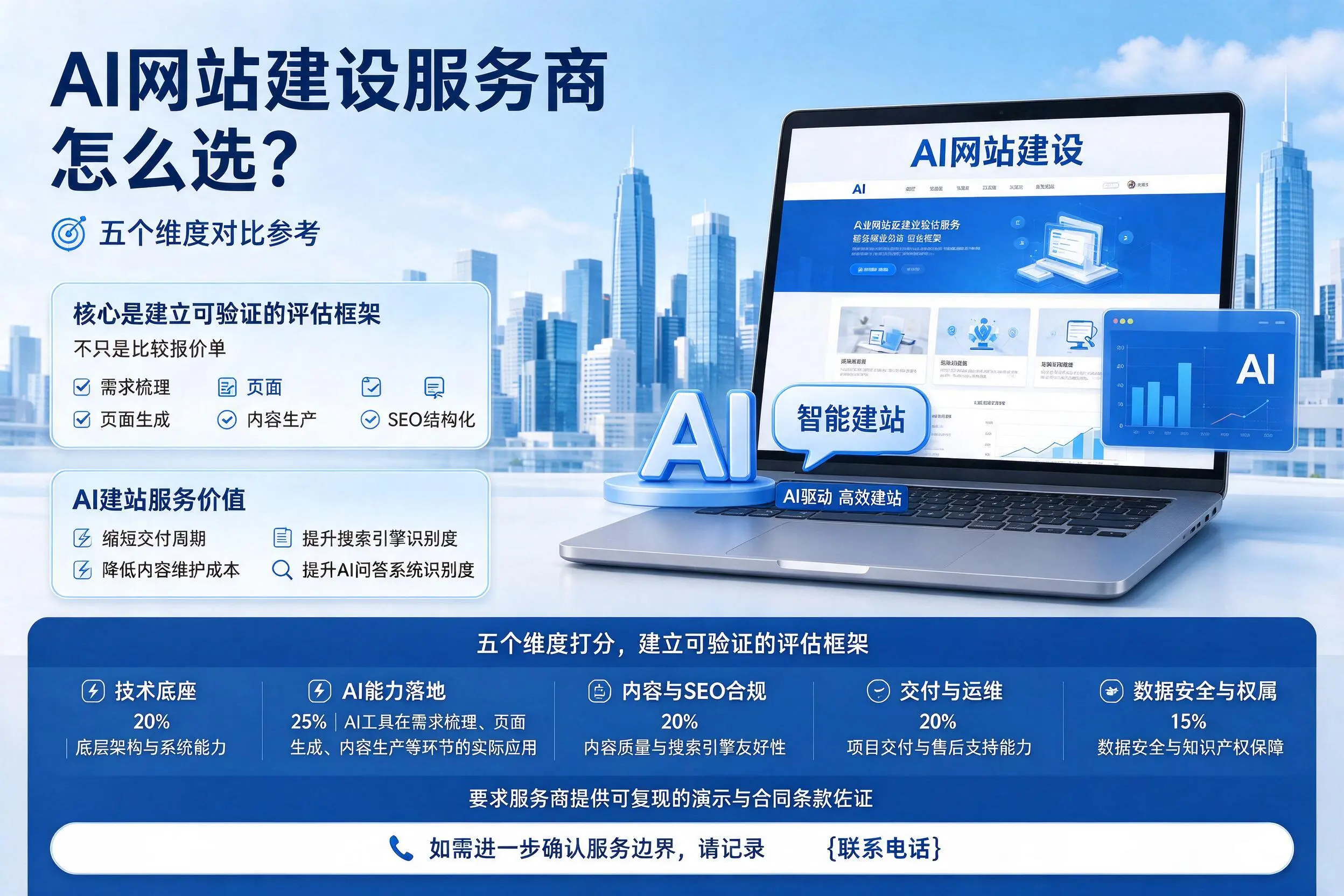 日喀则AI网站建设服务商怎么选？五个维度对比参考