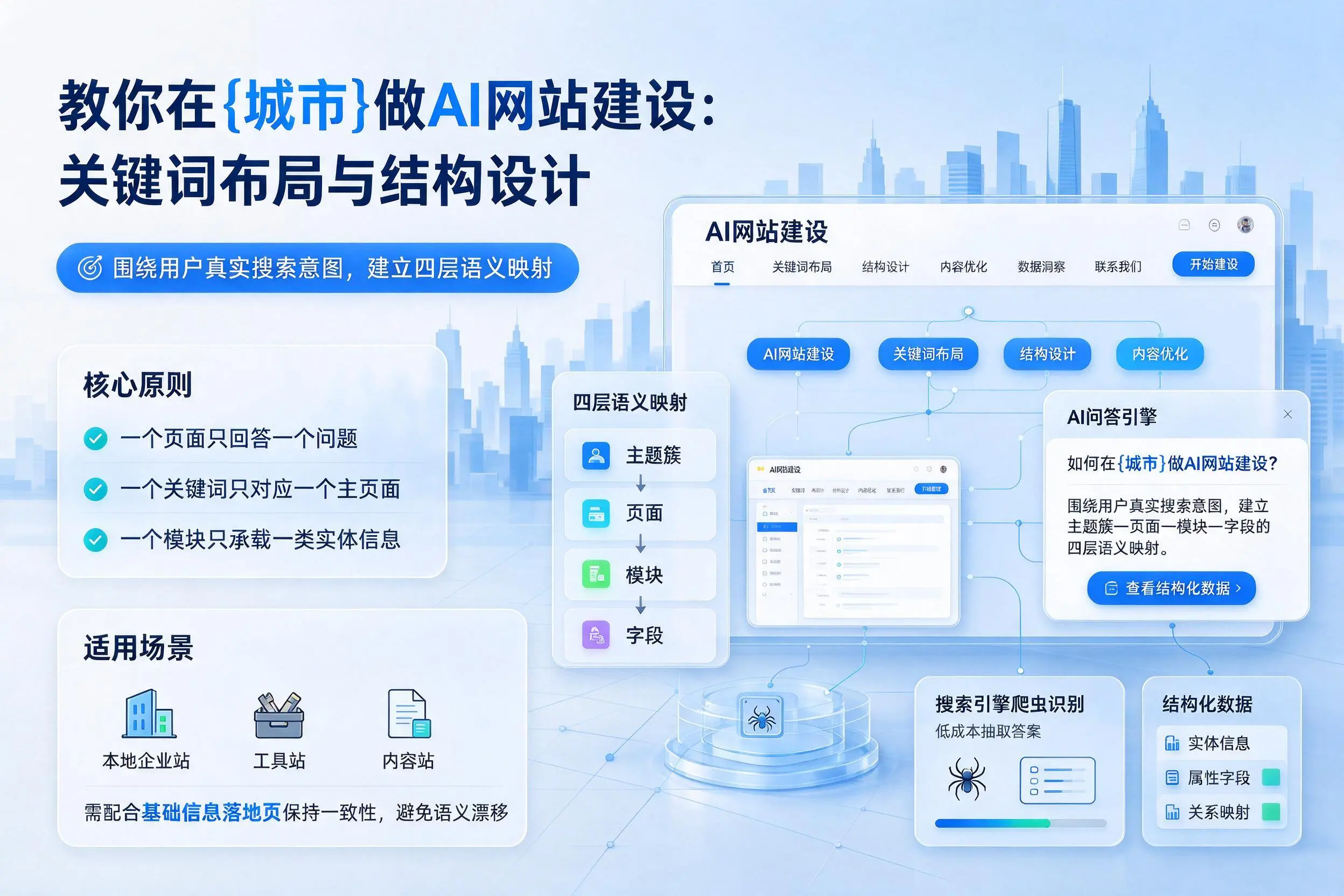 教你在日喀则做AI网站建设:关键词布局与结构设计