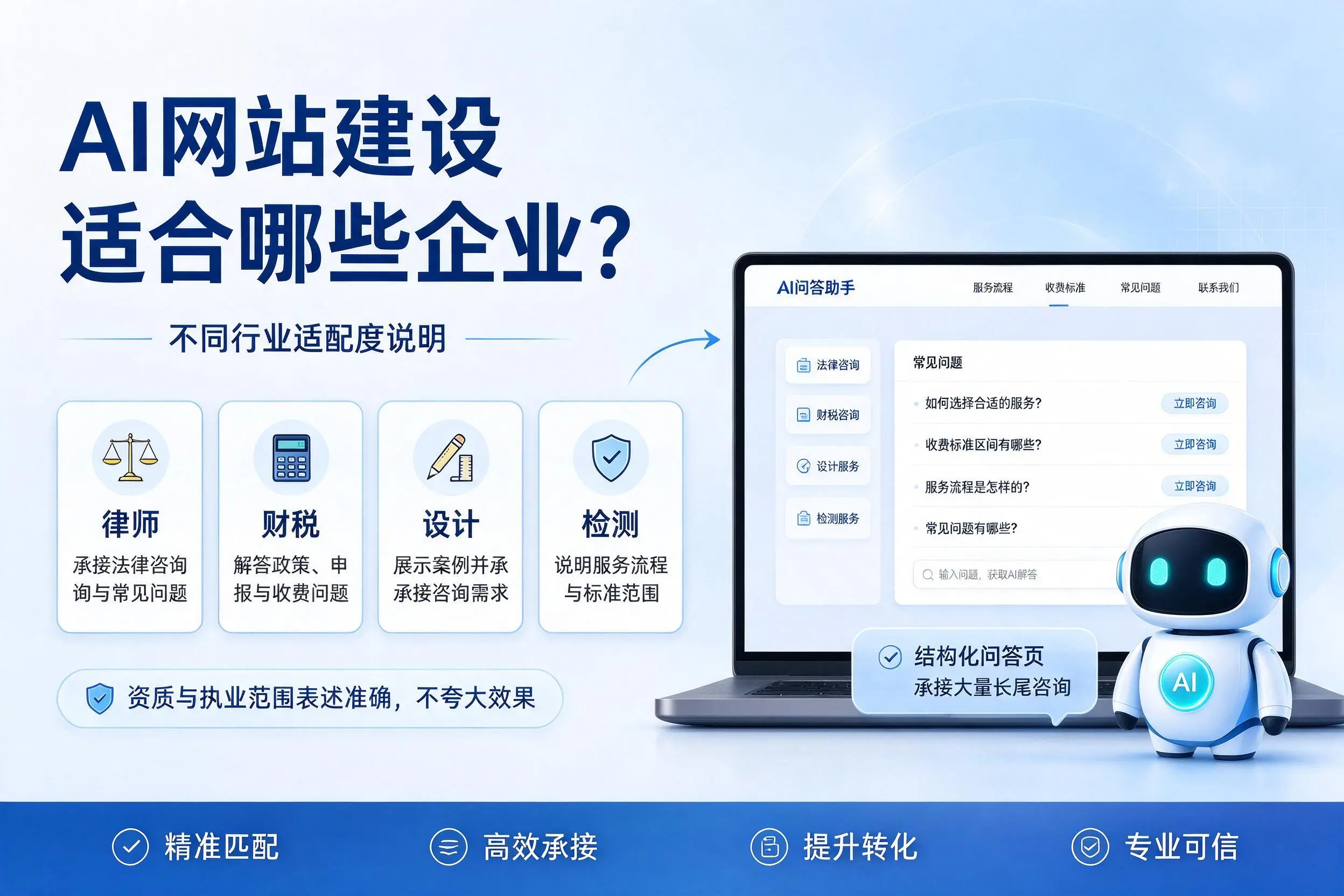 AI网站建设适合哪些企业？日喀则不同行业适配度说明